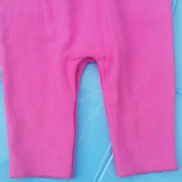 Ralph Lauren Pink Long Sleeve Polo Romper 9 month - Picture 3 of 5